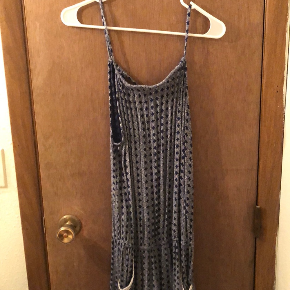 Navy & white romper